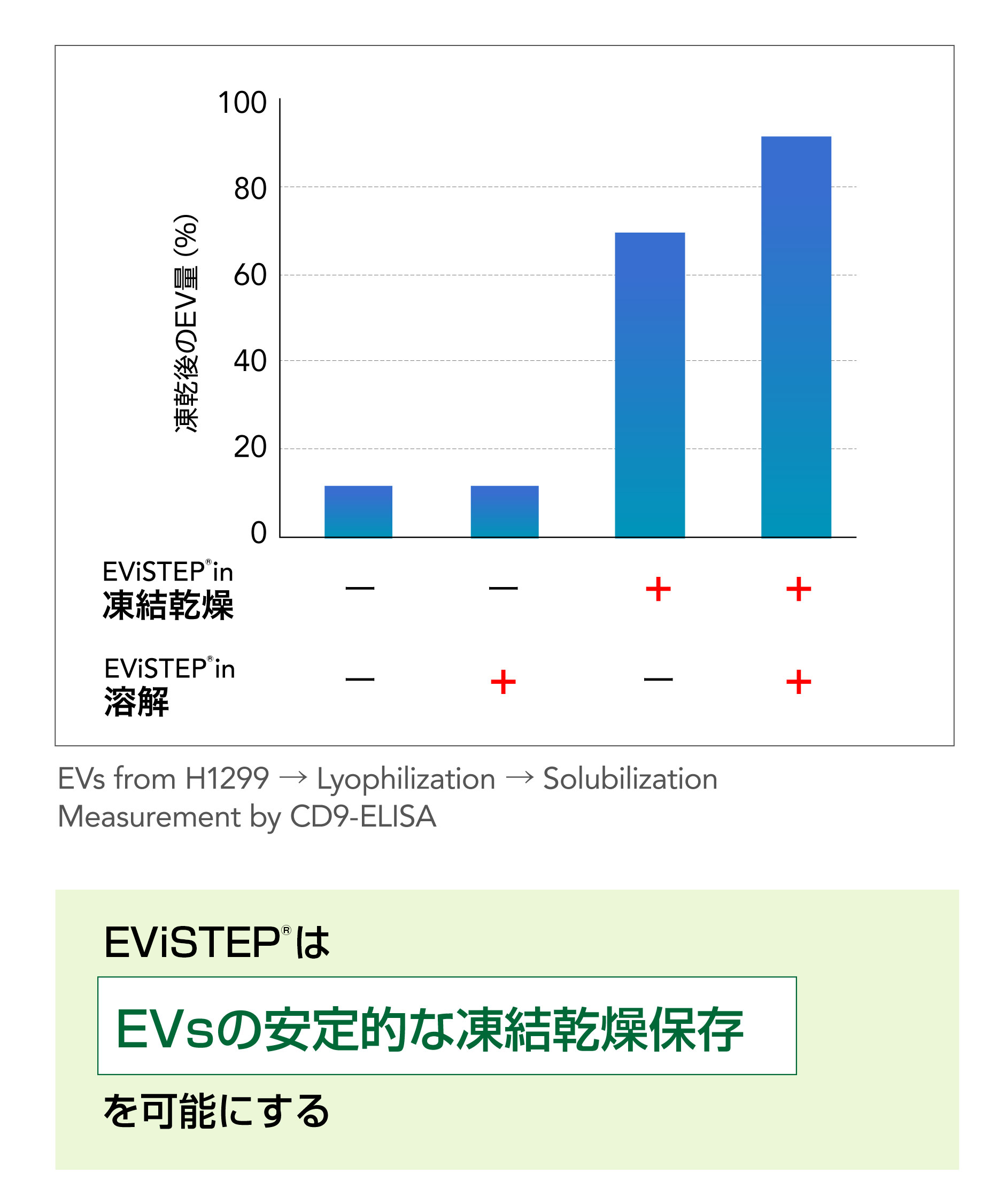 EVsの保存安定化作用